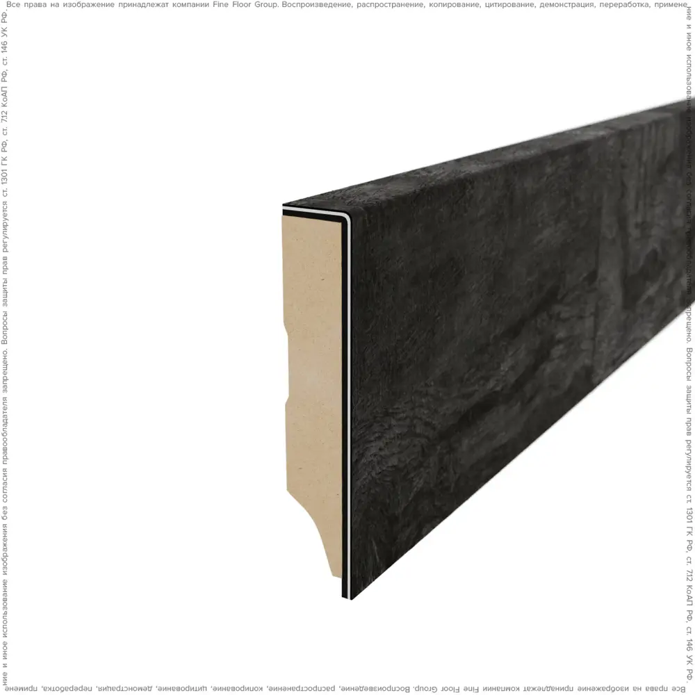 Фото Плинтус напольный МДФ Fine Floor Stone 1.25см 2.4м цвет Бодиам Фото Плинтус напольный МДФ Fine Floor Stone 1.25см 2.4м цвет Бодиам