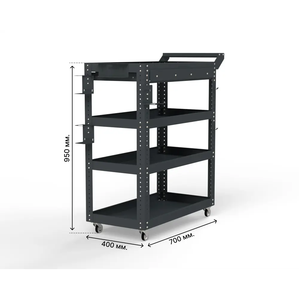 Фото 2 Тележка инструментальная Metalex 118665 Тип 1А 800х450х950 мм Фото 2 Тележка инструментальная Metalex 118665 Тип 1А 800х450х950 мм
