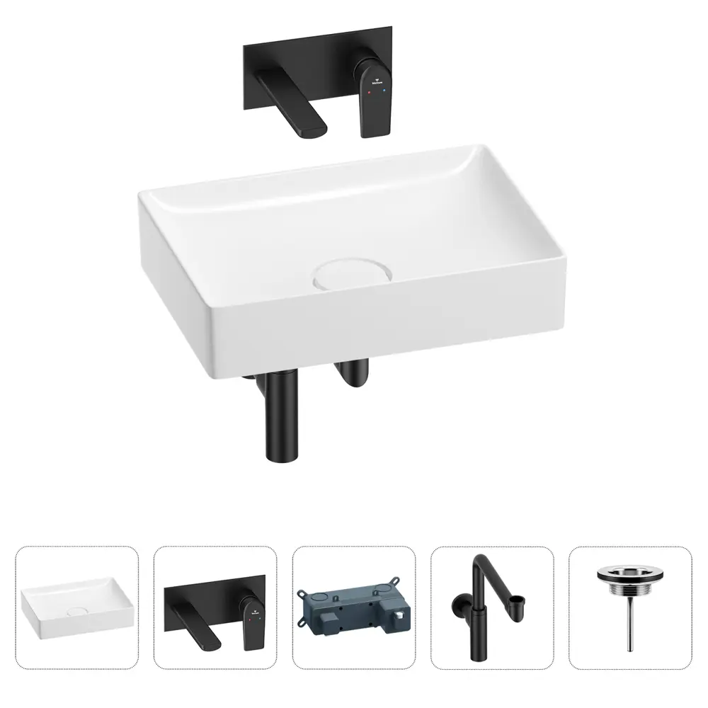 Фото Раковина для ванной Wellsee Pure BY Wellsee 201002692 в наборе 4 в 1: раковина белая глянцевая, встраиваемый смеситель, сифон Фото Раковина для ванной Wellsee Pure BY Wellsee 201002692 в наборе 4 в 1: раковина белая глянцевая, встраиваемый смеситель, сифон