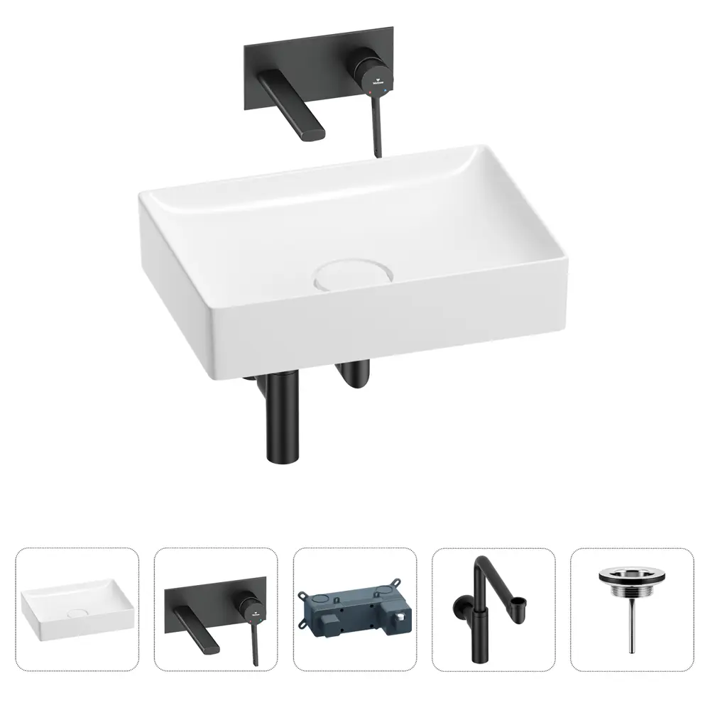 Фото Раковина для ванной Wellsee Pure BY Wellsee 201002697 в наборе 4 в 1: раковина белая глянцевая, встраиваемый смеситель, сифон Фото Раковина для ванной Wellsee Pure BY Wellsee 201002697 в наборе 4 в 1: раковина белая глянцевая, встраиваемый смеситель, сифон