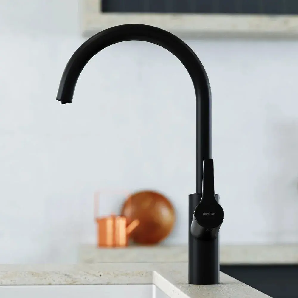 Фото 4 Смеситель для кухни Damixa DX3S10721300 поворотный излив 26 см цвет черный