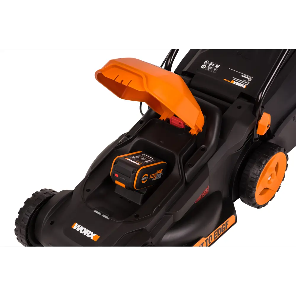 Фото 5 Газонокосилка аккумуляторная бесщеточная Worx WP733E 20 В 30 см 1x4 Ач АКБ и ЗУ входит в комплект Фото 5 Газонокосилка аккумуляторная бесщеточная Worx WP733E 20 В 30 см 1x4 Ач АКБ и ЗУ входит в комплект