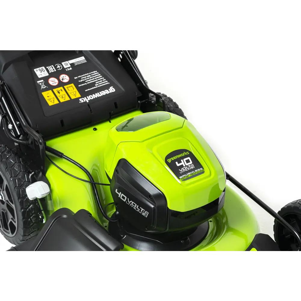 Фото 7 Газонокосилка аккумуляторная бесщеточная GreenWorks 2514407UB 40 В 46 см 1x4 Ач АКБ и ЗУ входит в комплект Фото 7 Газонокосилка аккумуляторная бесщеточная GreenWorks 2514407UB 40 В 46 см 1x4 Ач АКБ и ЗУ входит в комплект