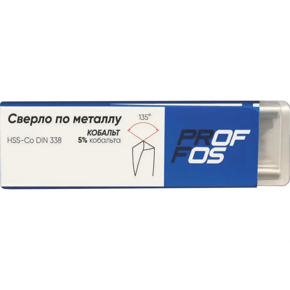 Фото 3 Сверло по металлу HSS-Co Proffos 501712 3.7x70, 20 шт