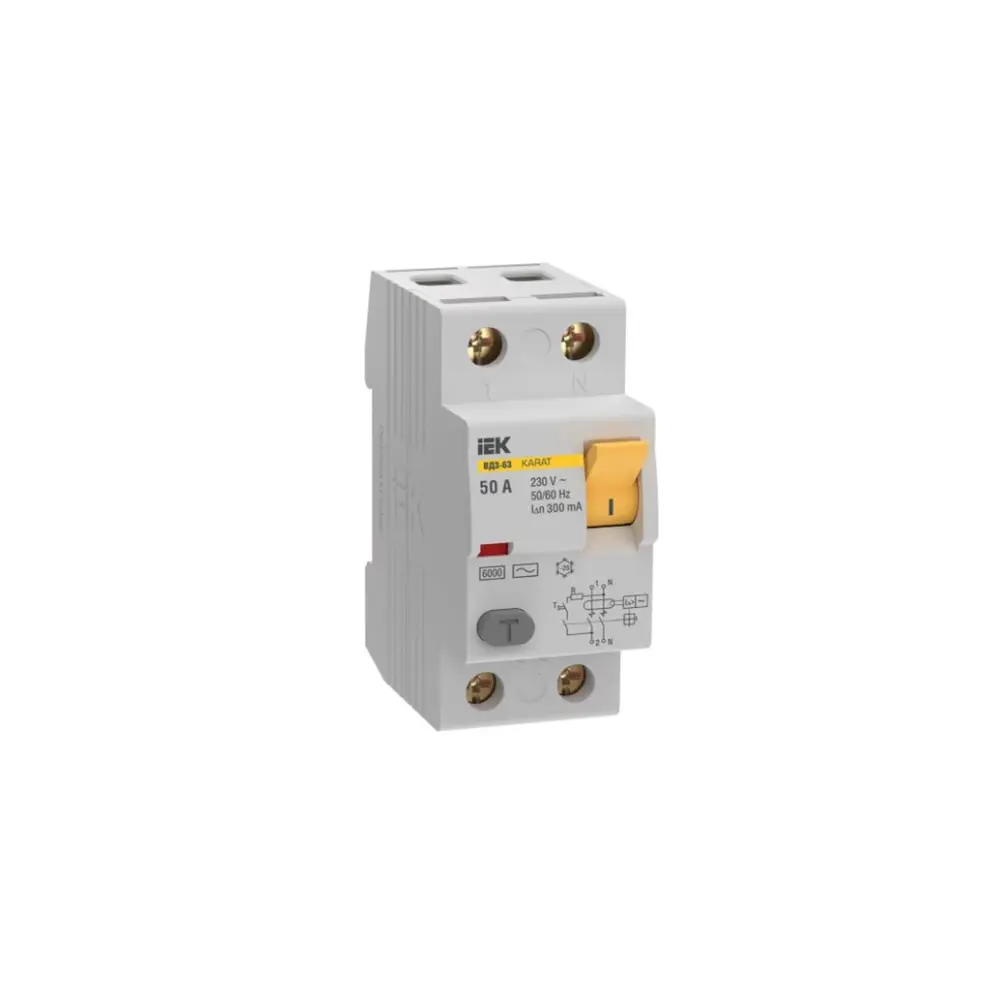 Фото 2 УЗО Iek KARAT ВД3-63 2P 50 А 300 мА AC MDV20-2-050-300 Фото 2 УЗО Iek KARAT ВД3-63 2P 50 А 300 мА AC MDV20-2-050-300