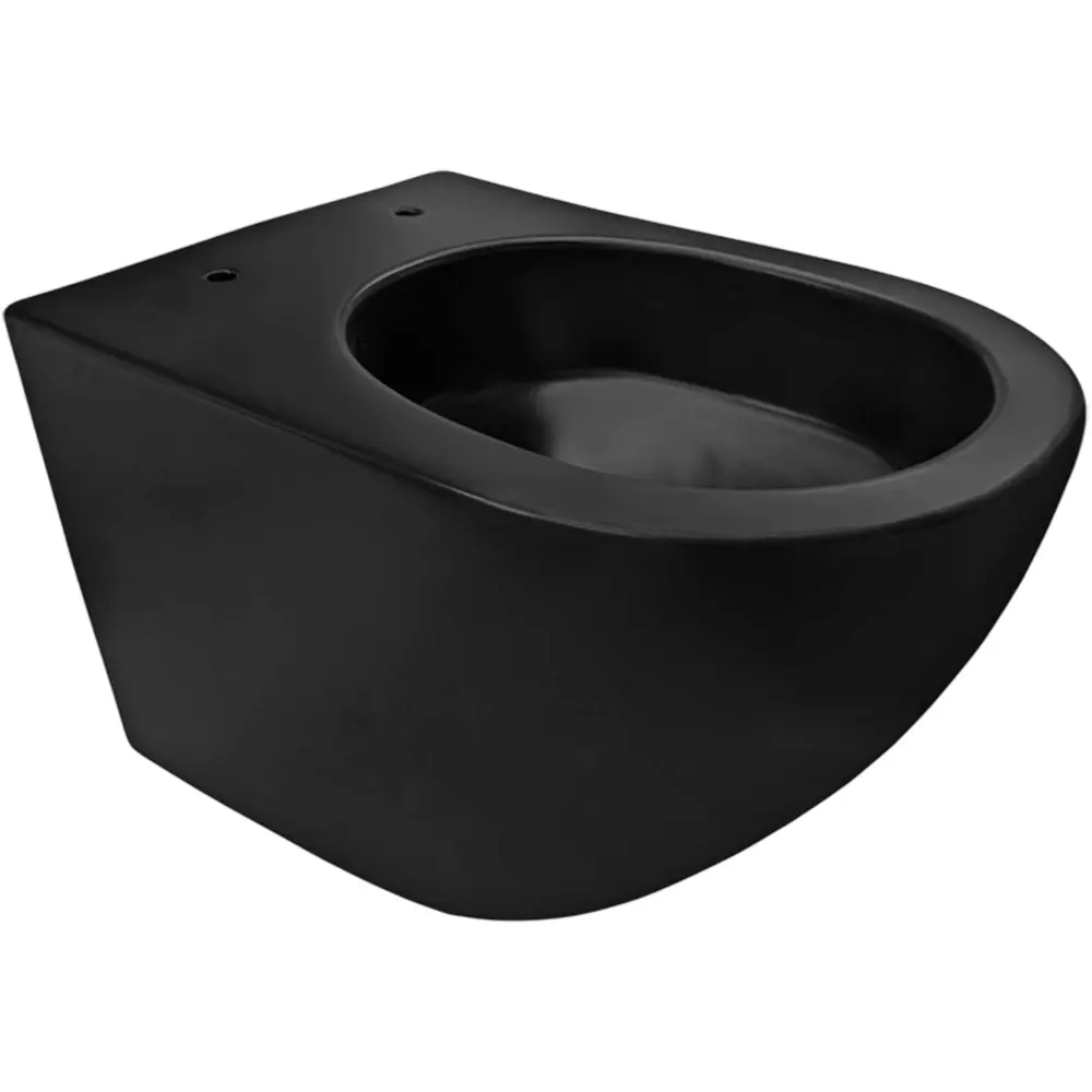 Фото 7 Унитаз подвесной Joki Stella T JK1141020MB безободковый с сиденьем микролифт цвет черный Фото 7 Унитаз подвесной Joki Stella T JK1141020MB безободковый с сиденьем микролифт цвет черный