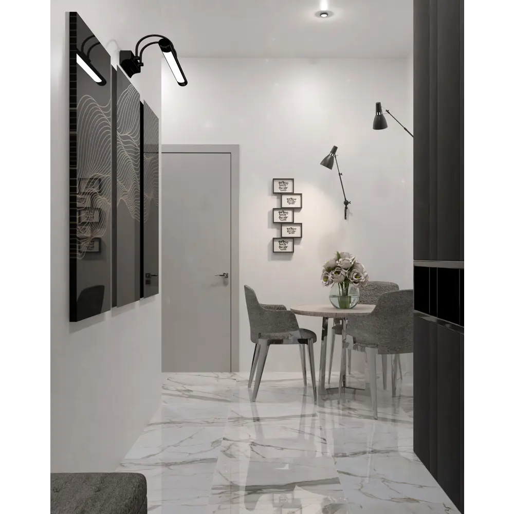 Фото 7 Керамогранит Sal sapiente Art stone PSA 6008 60x60см цвет белый с серой прожилкой Фото 7 Керамогранит Sal sapiente Art stone PSA 6008 60x60см цвет белый с серой прожилкой