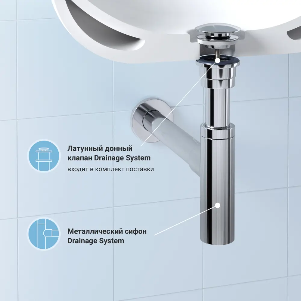 Фото 6 Смеситель для раковины Wellsee Once! and forever 201000486 скрытого монтажа однорычажный цвет хром