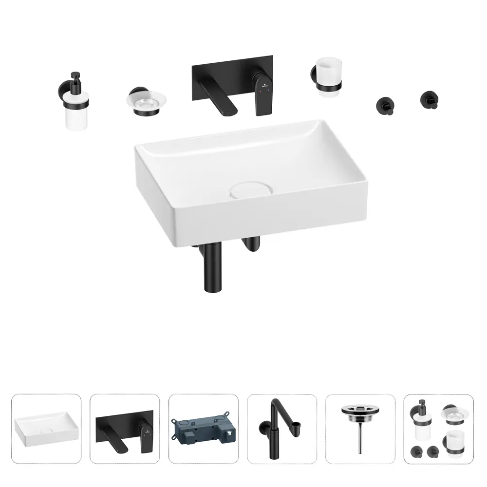 Фото Раковина для ванной Wellsee Pure BY Wellsee 201006442 в наборе 8 в 1: раковина белая глянцевая, встраиваемый смеситель Фото Раковина для ванной Wellsee Pure BY Wellsee 201006442 в наборе 8 в 1: раковина белая глянцевая, встраиваемый смеситель