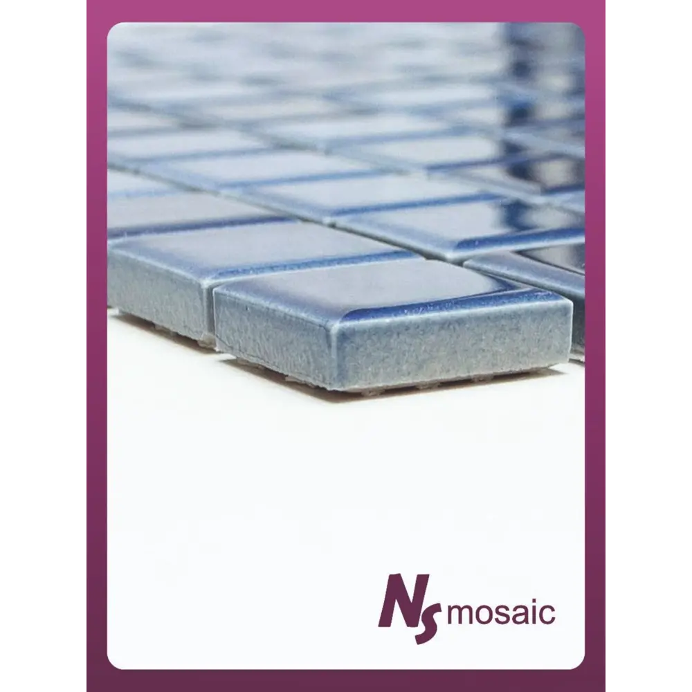 Фото 4 Декоративная мозаика Nsmosaic Pw2323-05 NS08PL0024nsk 30x30см цвет Синий Фото 4 Декоративная мозаика Nsmosaic Pw2323-05 NS08PL0024nsk 30x30см цвет Синий