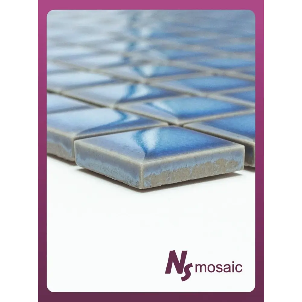 Фото 4 Декоративная мозаика Nsmosaic Pw2323-09 NS08PL0020nsk 30x30см цвет Синий Фото 4 Декоративная мозаика Nsmosaic Pw2323-09 NS08PL0020nsk 30x30см цвет Синий