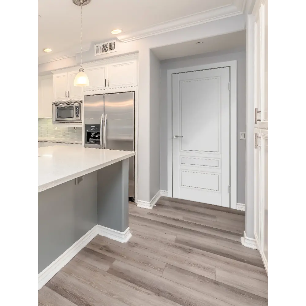 Фото 2 Комплект межкомнатной двери Velldoris Scandi 3p глухая 200x60см эмаль цвет белый с коробом и наличниками Фото 2 Комплект межкомнатной двери Velldoris Scandi 3p глухая 200x60см эмаль цвет белый с коробом и наличниками