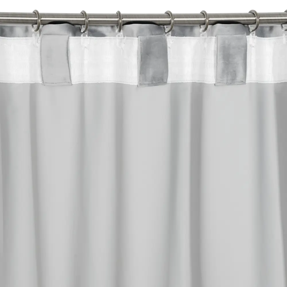 Фото 4 Штора на ленте со скрытыми петлями блэкаут Inspire Annalise 200x280 см цвет серый Granit 3 Фото 4 Штора на ленте со скрытыми петлями блэкаут Inspire Annalise 200x280 см цвет серый Granit 3