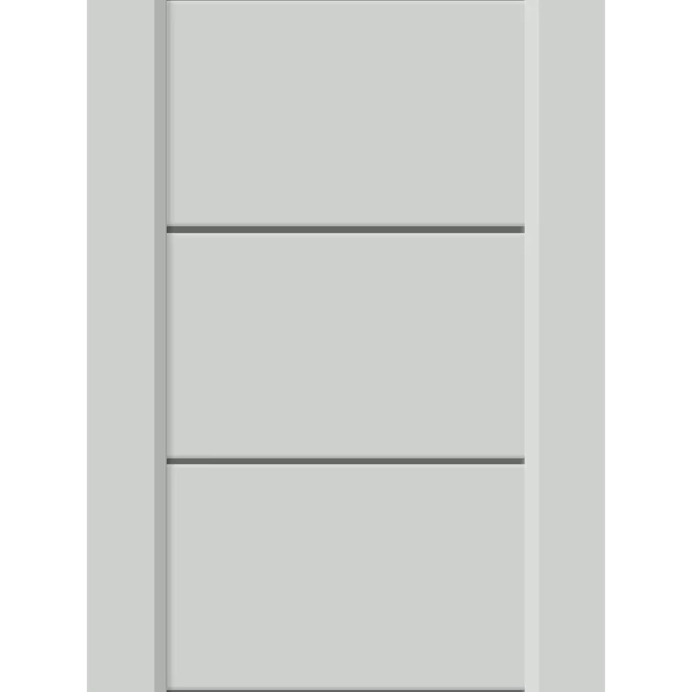 Фото 4 Комплект межкомнатной двери Velldoris Style 1 остеклённая Мателюкс 200x80см ПВХ цвет доломит с коробом и наличниками Фото 4 Комплект межкомнатной двери Velldoris Style 1 остеклённая Мателюкс 200x80см ПВХ цвет доломит с коробом и наличниками