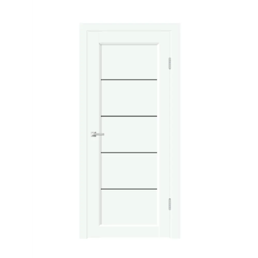 Фото 3 Комплект межкомнатной двери Velldoris Style 1 остеклённая Мателюкс 200x60см ПВХ цвет эльбрус с коробом и наличниками Фото 3 Комплект межкомнатной двери Velldoris Style 1 остеклённая Мателюкс 200x60см ПВХ цвет эльбрус с коробом и наличниками