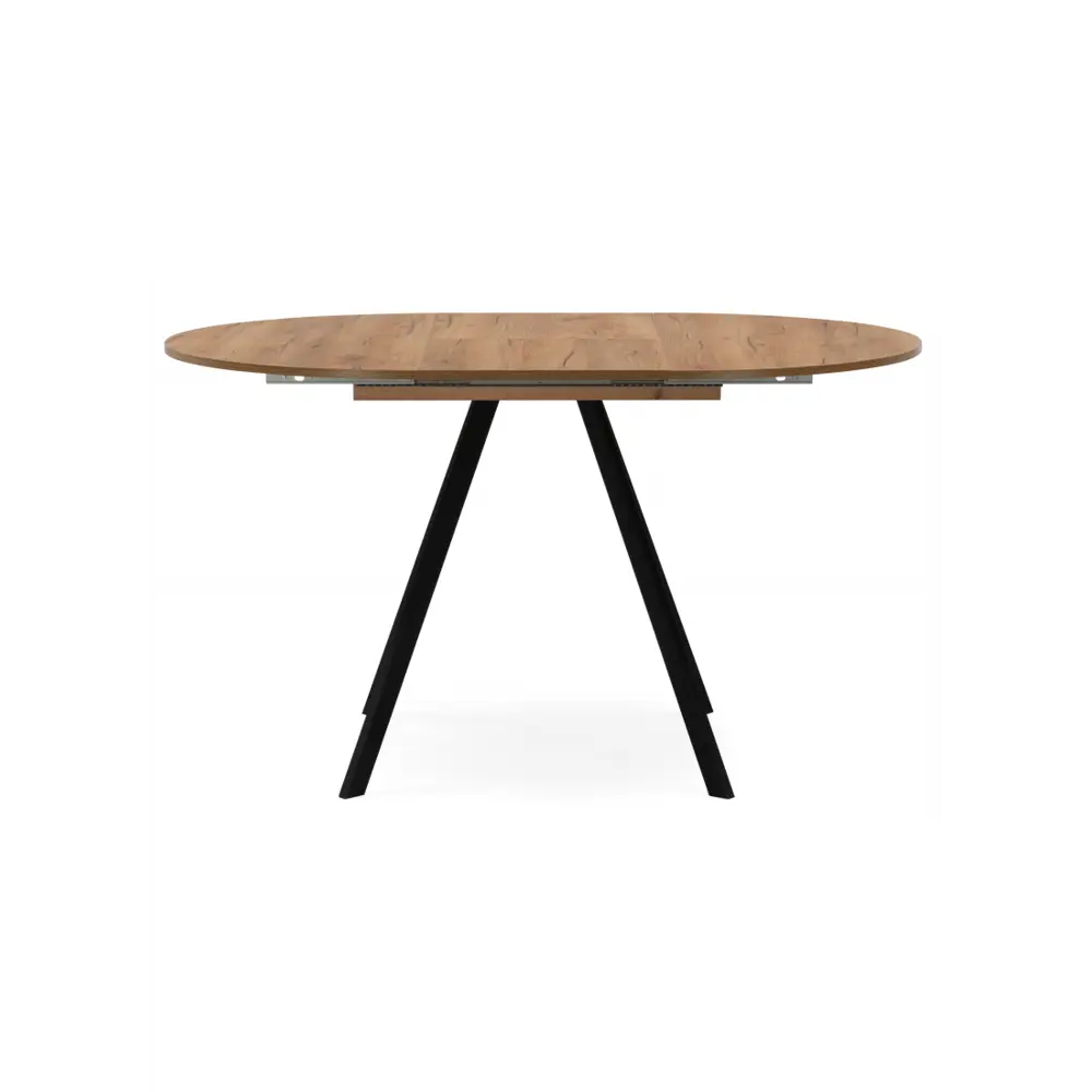 Фото 4 Стол круглый Woodville 615159 90x90 см лдсп цвет дуб крафт золотой / черный матовый Фото 4 Стол круглый Woodville 615159 90x90 см лдсп цвет дуб крафт золотой / черный матовый