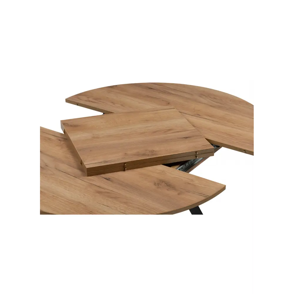 Фото 7 Стол круглый Woodville 615159 90x90 см лдсп цвет дуб крафт золотой / черный матовый Фото 7 Стол круглый Woodville 615159 90x90 см лдсп цвет дуб крафт золотой / черный матовый