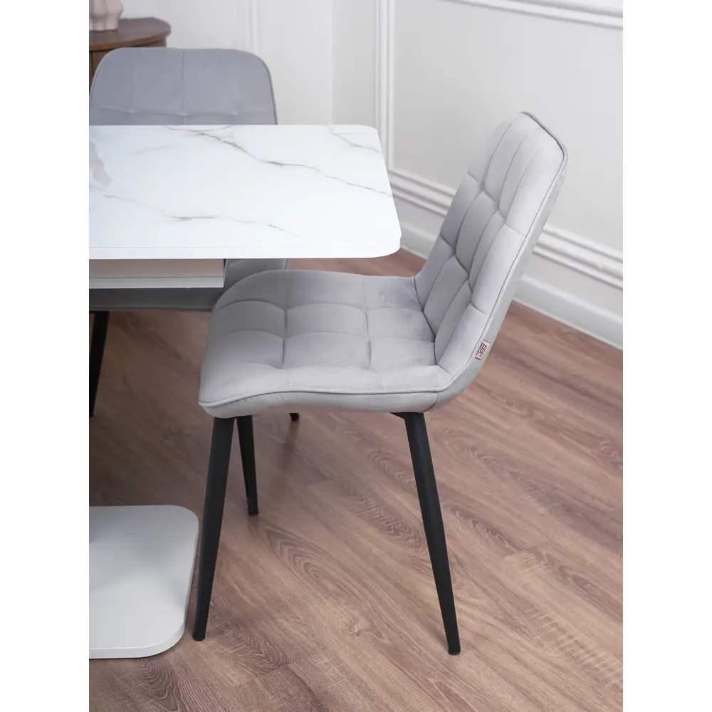 Фото 8 Кухонный стул Frenesie Бостон 53x83x51 см велюр цвет серый 2 шт Фото 8 Кухонный стул Frenesie Бостон 53x83x51 см велюр цвет серый 2 шт