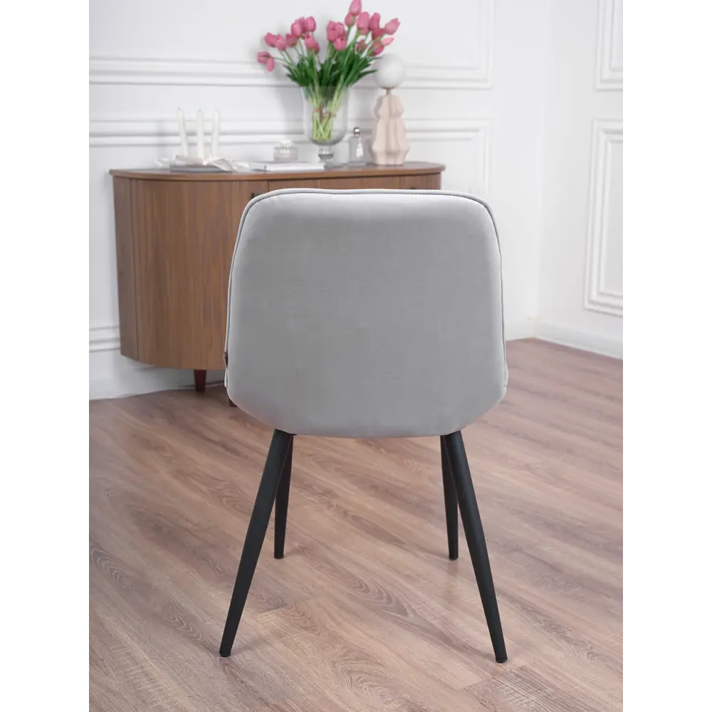 Фото 6 Кухонный стул Frenesie Бостон 53x83x51 см велюр цвет серый 2 шт Фото 6 Кухонный стул Frenesie Бостон 53x83x51 см велюр цвет серый 2 шт