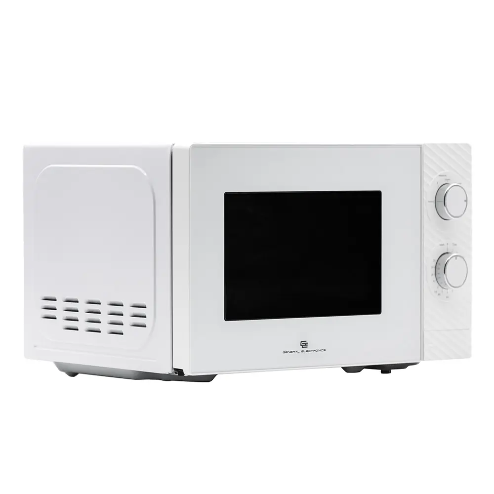 Фото 2 Отдельностоящая микроволновая печь General electric GE-MS120W 20 л 33.8x25.9x44 см цвет серебристый Фото 2 Отдельностоящая микроволновая печь General electric GE-MS120W 20 л 33.8x25.9x44 см цвет серебристый
