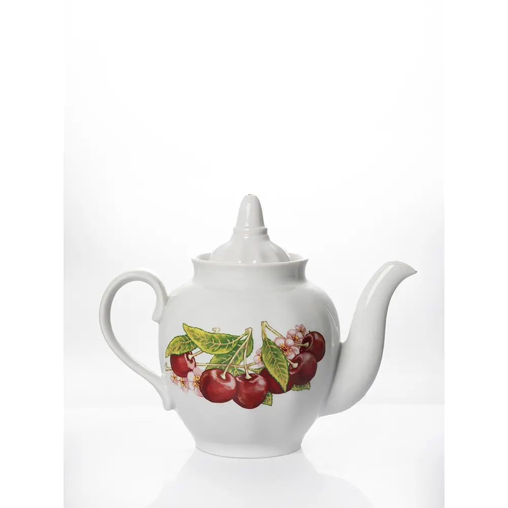 Фото 2 Чайник заварочный фарфоровый объем 900 мл. Дулевский фарфоровый завод ф.Гранатовый Вишня Фото 2 Чайник заварочный фарфоровый объем 900 мл. Дулевский фарфоровый завод ф.Гранатовый Вишня
