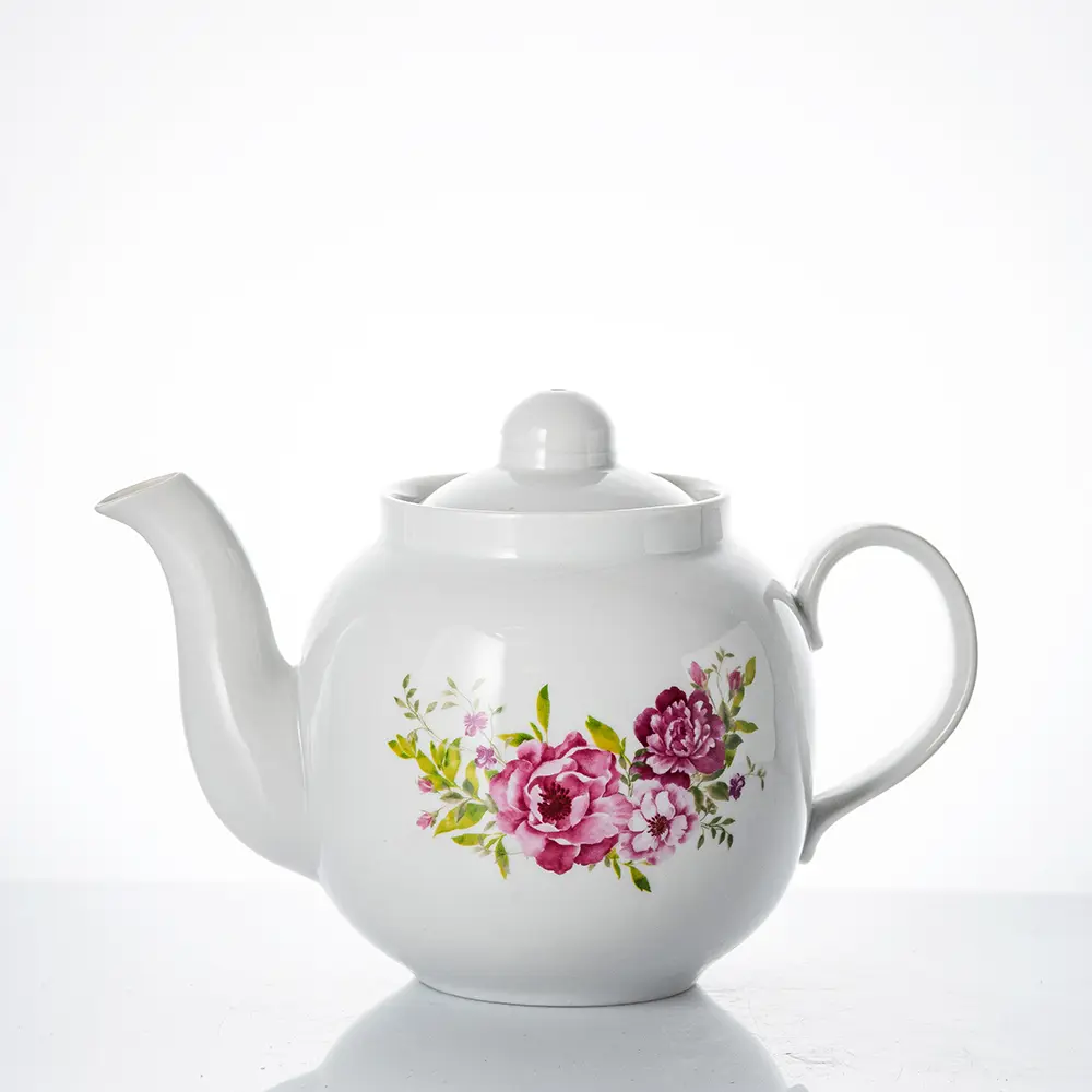 Фото Чайник заварочный фарфоровый 700 мл. Дулево ф.Янтарь Оливия Фото Чайник заварочный фарфоровый 700 мл. Дулево ф.Янтарь Оливия