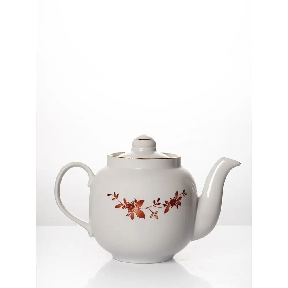 Фото 2 Чайник заварочный фарфоровый 700 мл. Дулево ф.Янтарь Золотоцвет Фото 2 Чайник заварочный фарфоровый 700 мл. Дулево ф.Янтарь Золотоцвет