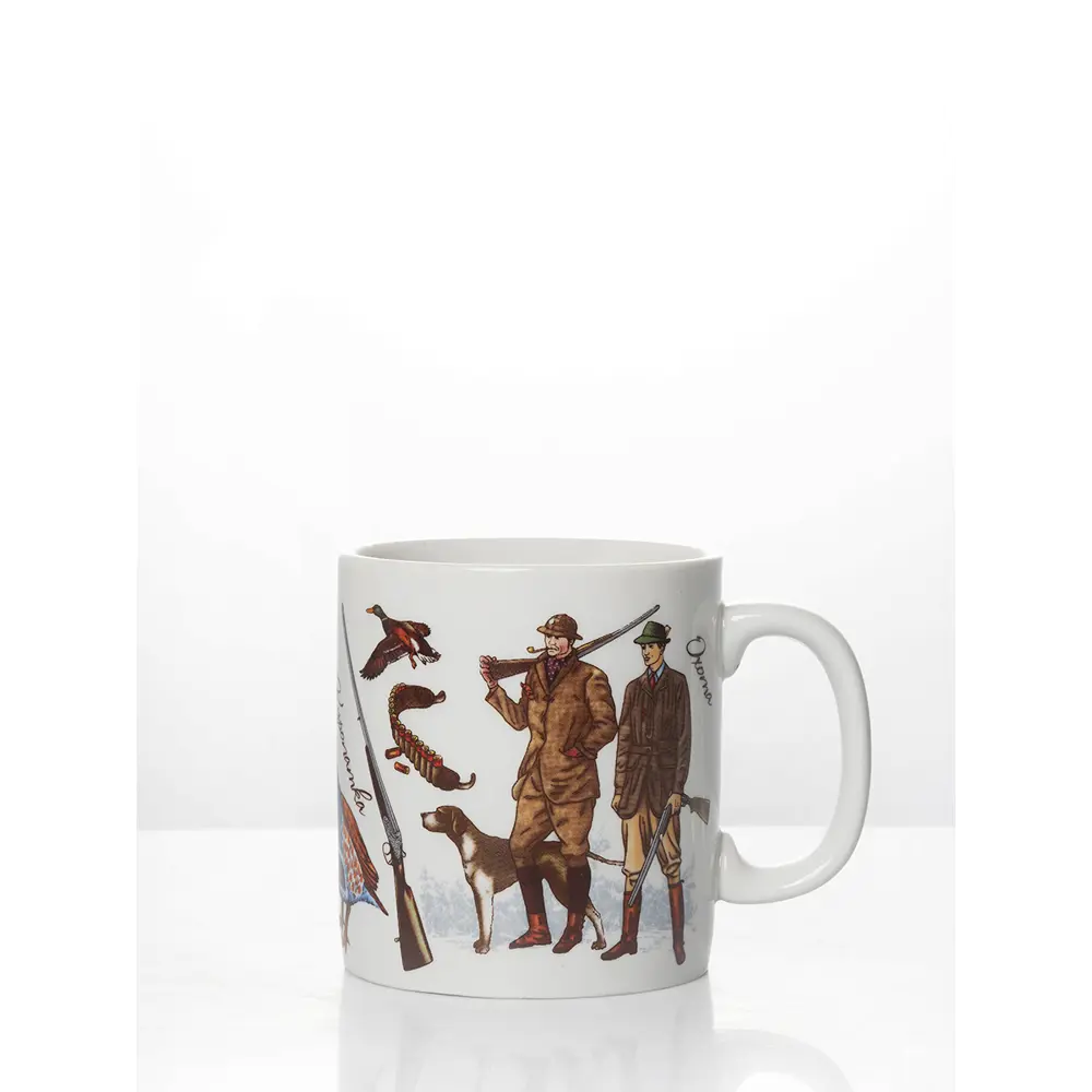 Фото 4 Кружка 300 мл Дулёвский фарфоровый завод Охотничьи сюжеты 91892/2 фарфор цвет белый 2 шт