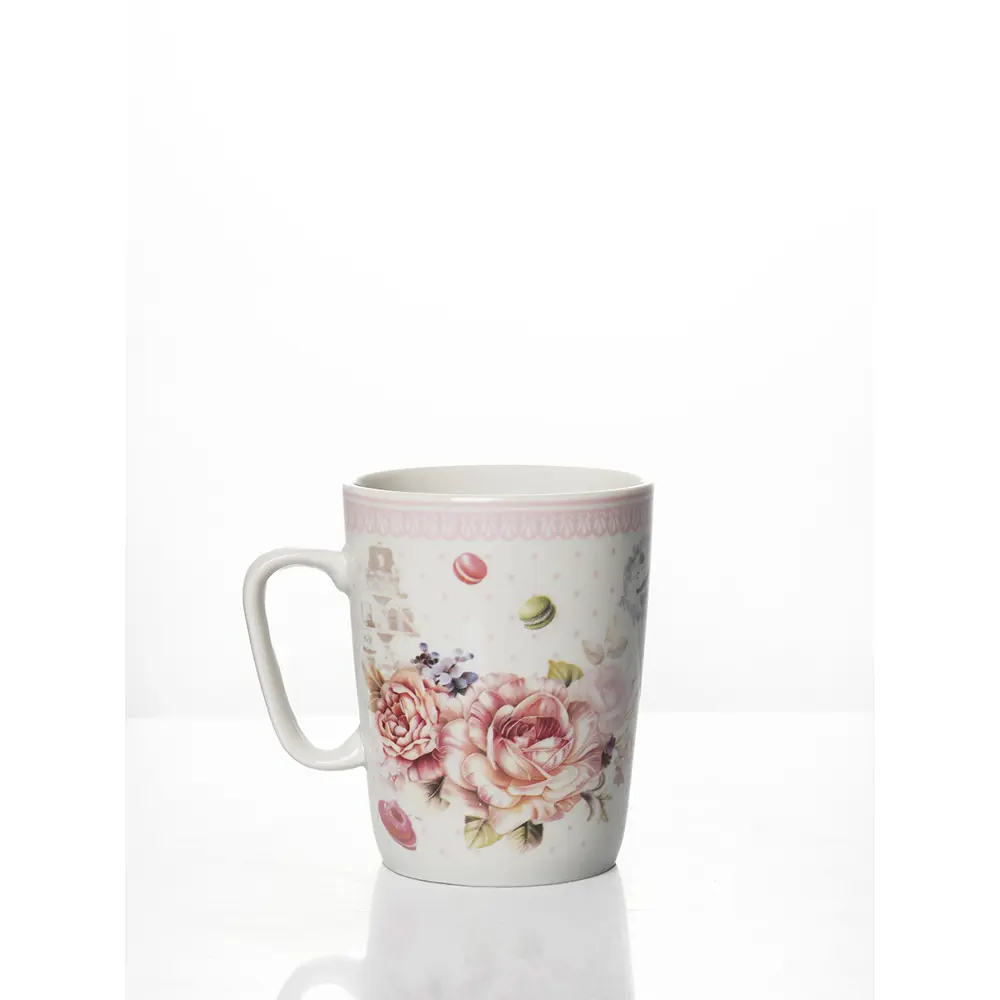 Фото 4 Кружка 350 мл Дулёвский фарфоровый завод Сладкая жизнь 124592/2 фарфор цвет белый 2 шт