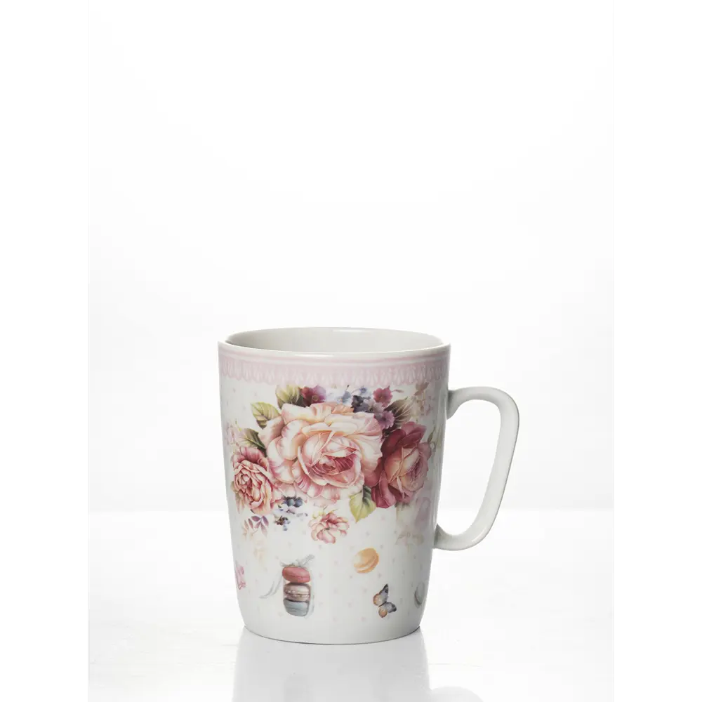 Фото 3 Кружка 350 мл Дулёвский фарфоровый завод Сладкая жизнь 124592/2 фарфор цвет белый 2 шт