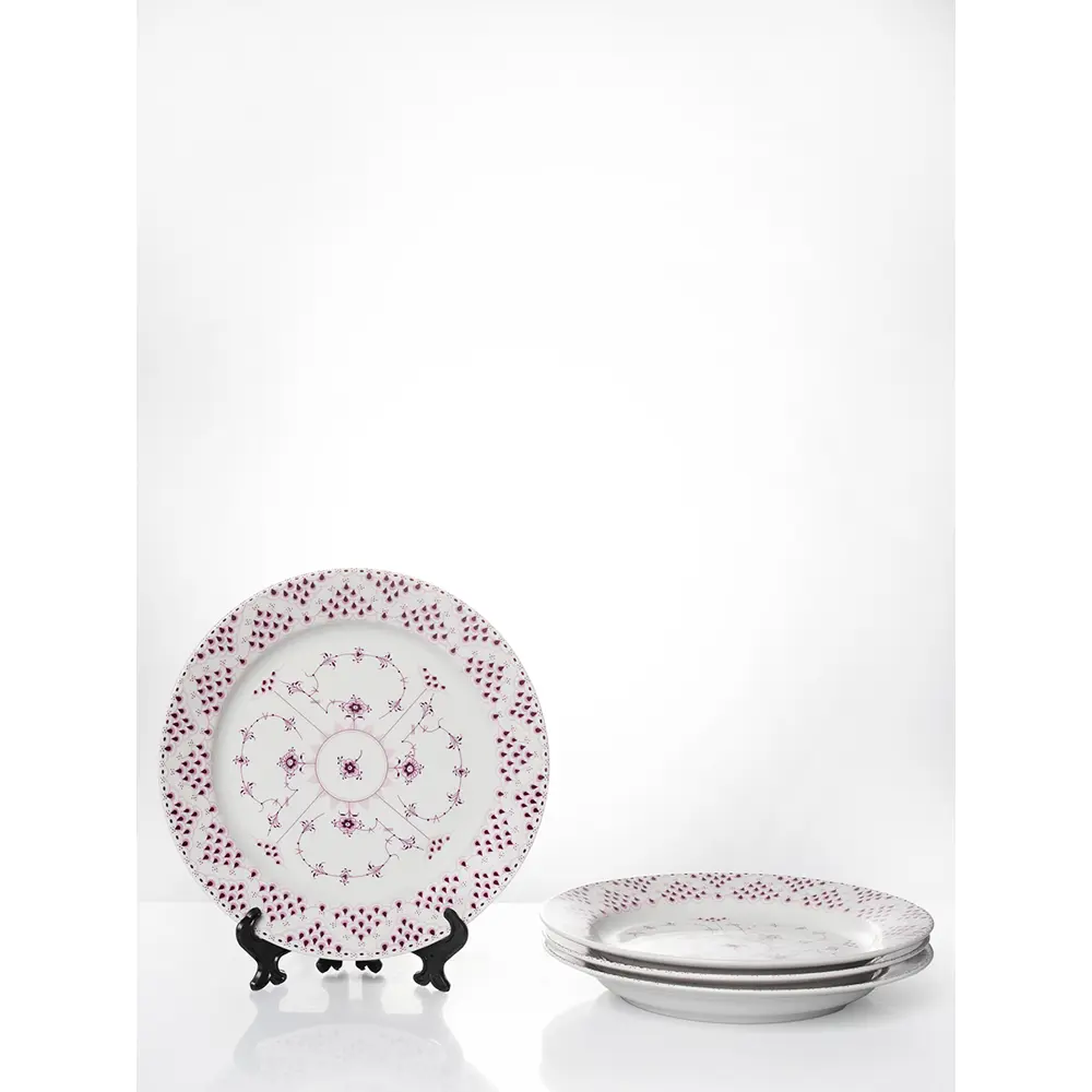 Фото Набор тарелок 24 см Дулёвский фарфоровый завод 117762/4 Фарфор цвет белый Фото Набор тарелок 24 см Дулёвский фарфоровый завод 117762/4 Фарфор цвет белый