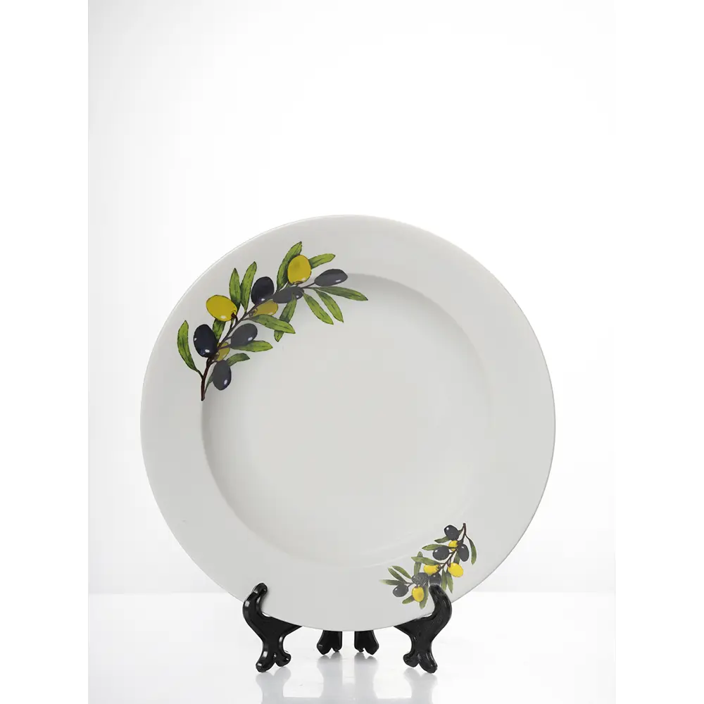 Фото 2 Набор тарелок 24 см Дулёвский фарфоровый завод 68812/4 Фарфор цвет белый Фото 2 Набор тарелок 24 см Дулёвский фарфоровый завод 68812/4 Фарфор цвет белый