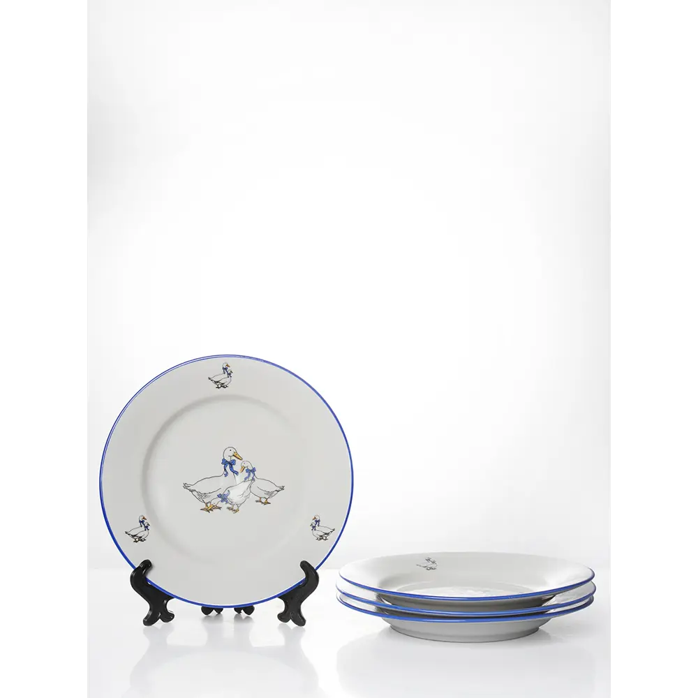 Фото Набор тарелок 20 см Дулёвский фарфоровый завод 108652/4 Фарфор цвет белый Фото Набор тарелок 20 см Дулёвский фарфоровый завод 108652/4 Фарфор цвет белый