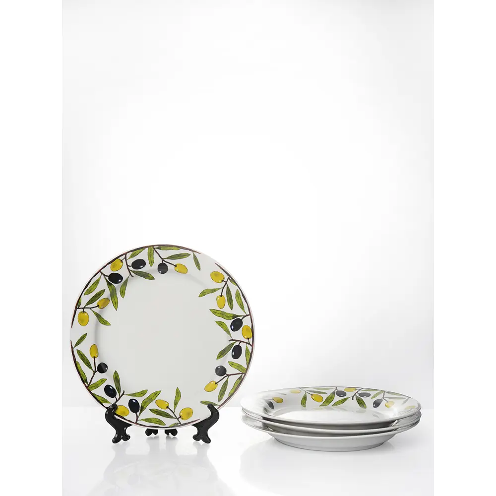 Фото Набор тарелок 24 см Дулёвский фарфоровый завод 94252/4 Фарфор цвет белый Фото Набор тарелок 24 см Дулёвский фарфоровый завод 94252/4 Фарфор цвет белый