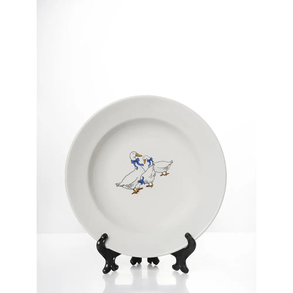 Фото 2 Набор тарелок 20 см Дулёвский фарфоровый завод 101922/4 Фарфор цвет белый Фото 2 Набор тарелок 20 см Дулёвский фарфоровый завод 101922/4 Фарфор цвет белый