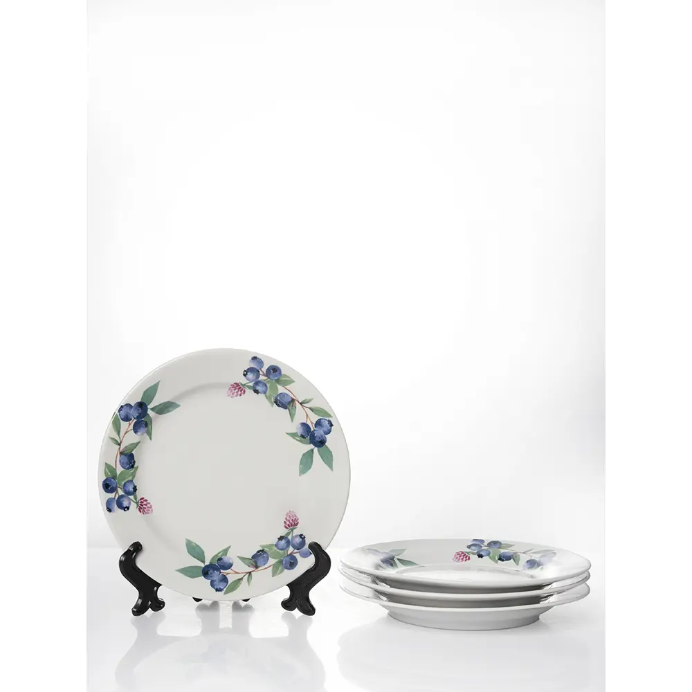 Фото Набор тарелок 17.5 см Дулёвский фарфоровый завод 116972/4 Фарфор цвет белый Фото Набор тарелок 17.5 см Дулёвский фарфоровый завод 116972/4 Фарфор цвет белый