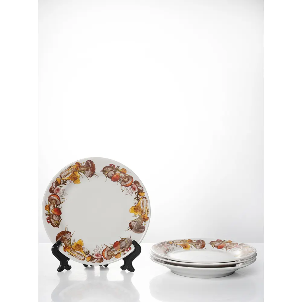 Фото Набор тарелок 17.5 см Дулёвский фарфоровый завод 92742/4 Фарфор цвет белый Фото Набор тарелок 17.5 см Дулёвский фарфоровый завод 92742/4 Фарфор цвет белый