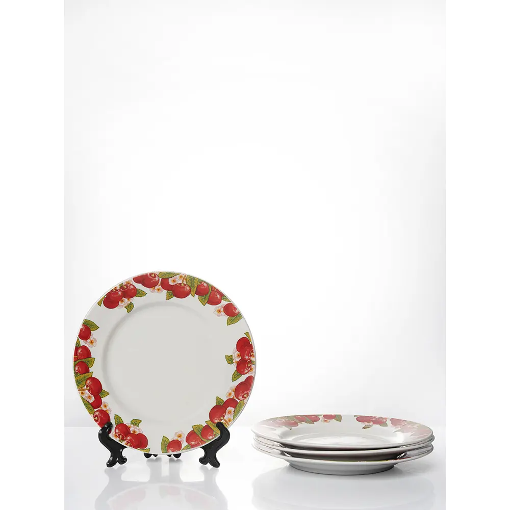 Фото Набор тарелок 20 см Дулёвский фарфоровый завод 88792/4 Фарфор цвет белый Фото Набор тарелок 20 см Дулёвский фарфоровый завод 88792/4 Фарфор цвет белый