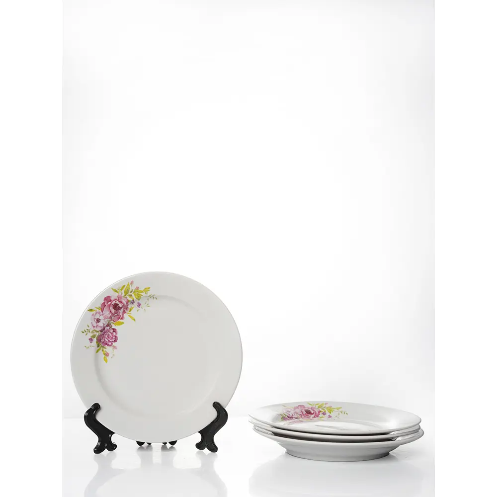 Фото Набор тарелок 17.5 см Дулёвский фарфоровый завод 90402/4 Фарфор цвет белый