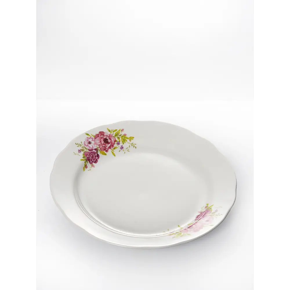 Фото 4 Набор тарелок 24 см Дулёвский фарфоровый завод 90472/4 Фарфор цвет белый Фото 4 Набор тарелок 24 см Дулёвский фарфоровый завод 90472/4 Фарфор цвет белый