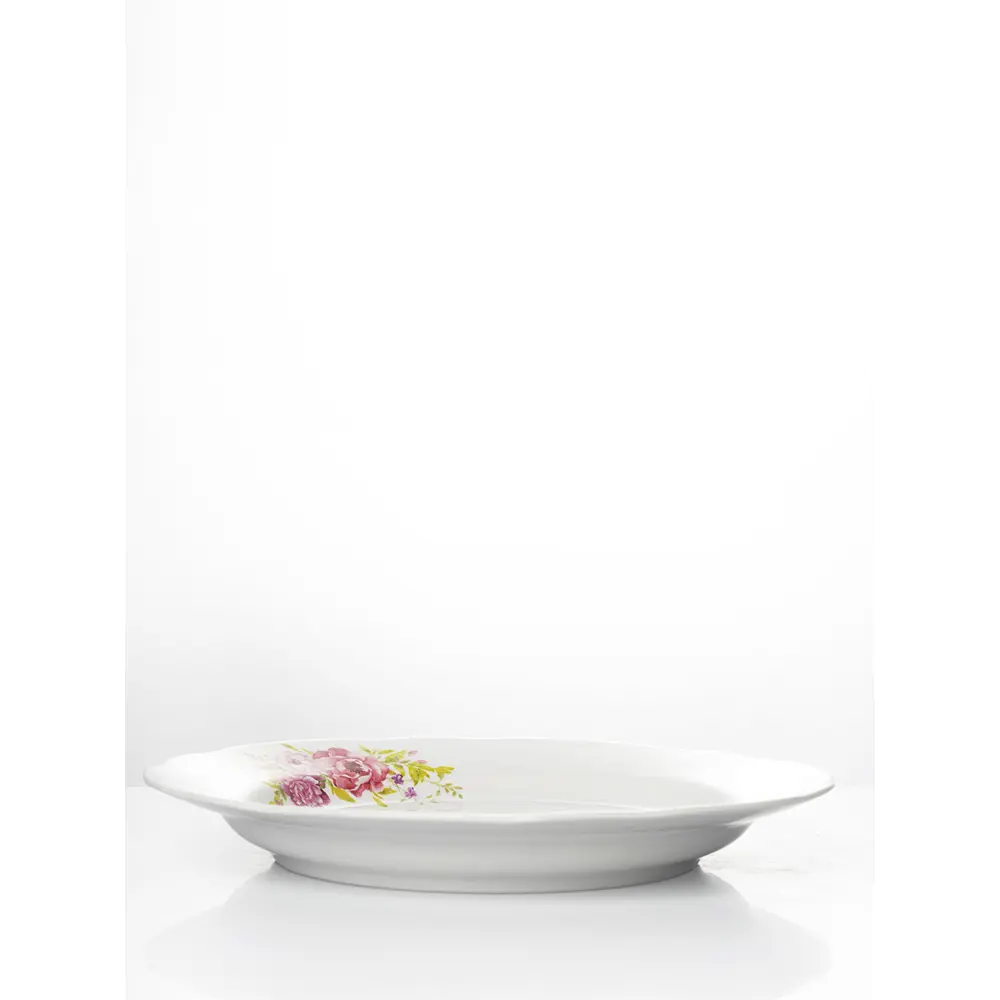 Фото 3 Набор тарелок 24 см Дулёвский фарфоровый завод 90472/4 Фарфор цвет белый Фото 3 Набор тарелок 24 см Дулёвский фарфоровый завод 90472/4 Фарфор цвет белый