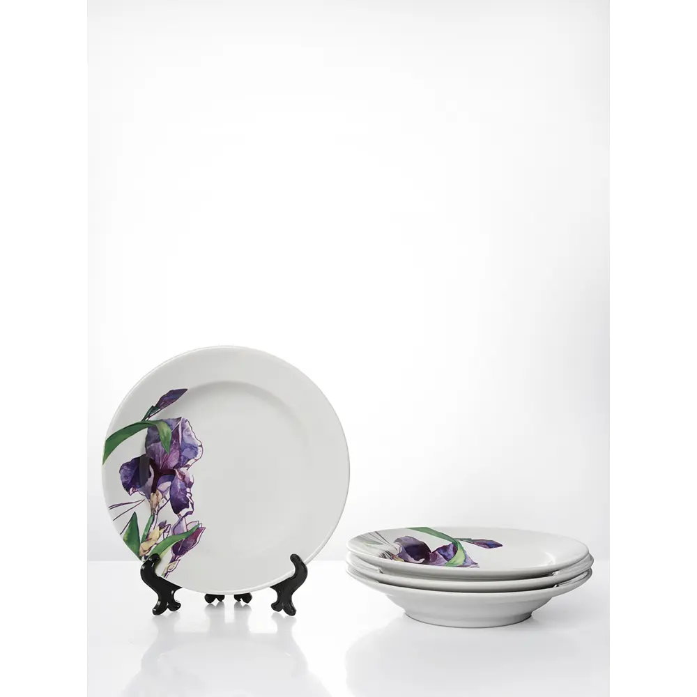 Фото Набор тарелок 20 см Дулёвский фарфоровый завод 111312/4 Фарфор цвет белый Фото Набор тарелок 20 см Дулёвский фарфоровый завод 111312/4 Фарфор цвет белый