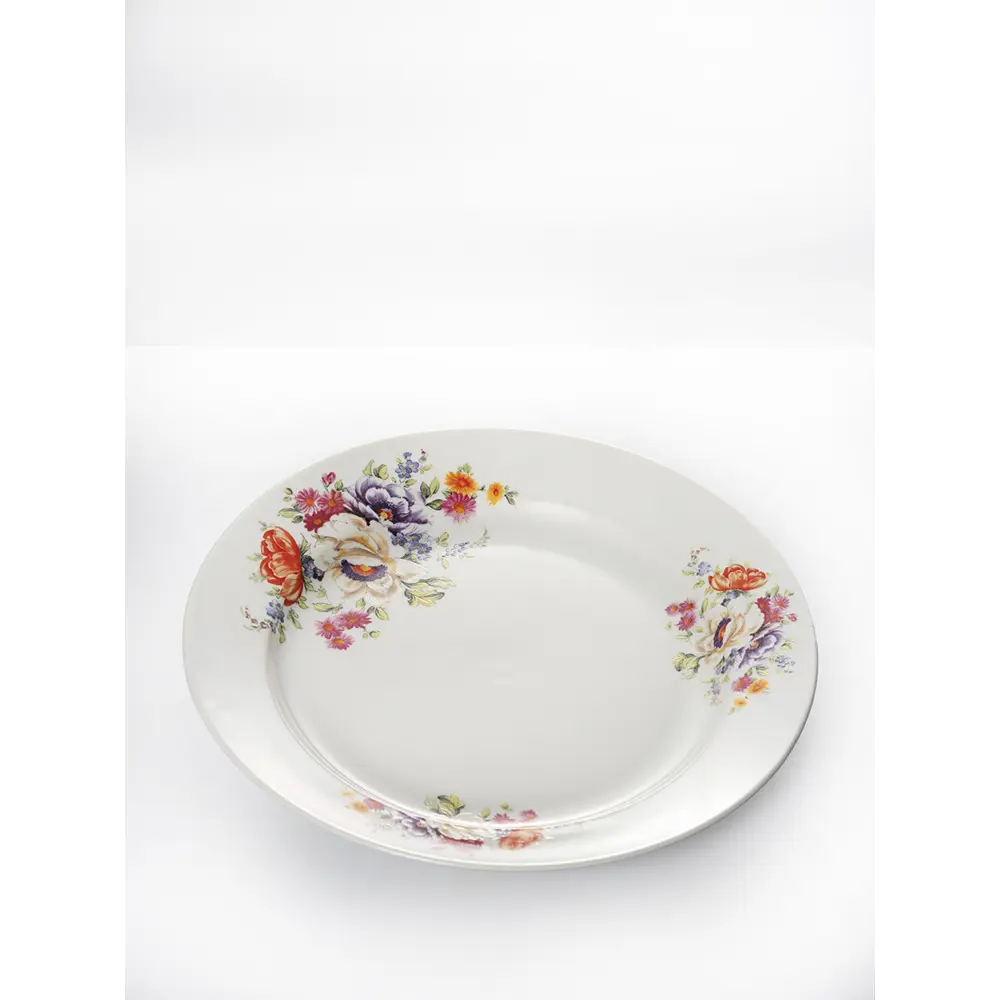 Фото 4 Набор тарелок 24 см Дулёвский фарфоровый завод 122542/4 Фарфор цвет белый Фото 4 Набор тарелок 24 см Дулёвский фарфоровый завод 122542/4 Фарфор цвет белый