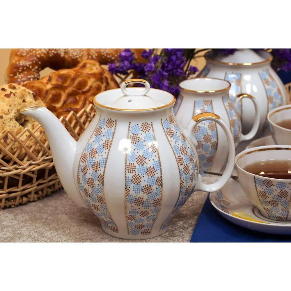 Фото 2 Чайный сервиз фарфоровый 15 предметов ф.Белый лебедь Весенний Фото 2 Чайный сервиз фарфоровый 15 предметов ф.Белый лебедь Весенний