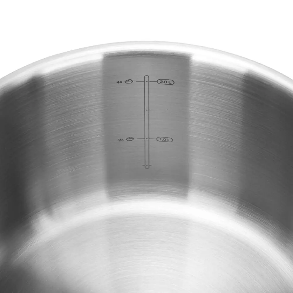 Фото 9 Ковш кухонный 2.3 л с крышкой Fissman нержавеющая сталь цвет серебристый металлик