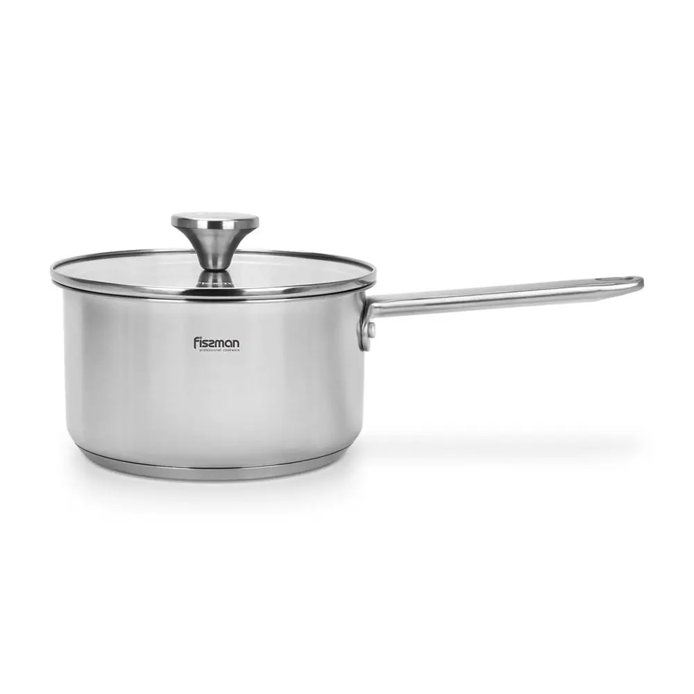 Фото 2 Ковш кухонный 2.3 л с крышкой Fissman нержавеющая сталь цвет серебристый металлик