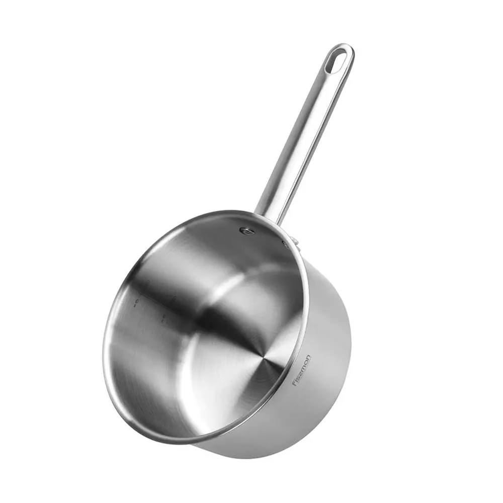 Фото 5 Ковш кухонный 2.3 л с крышкой Fissman нержавеющая сталь цвет серебристый металлик