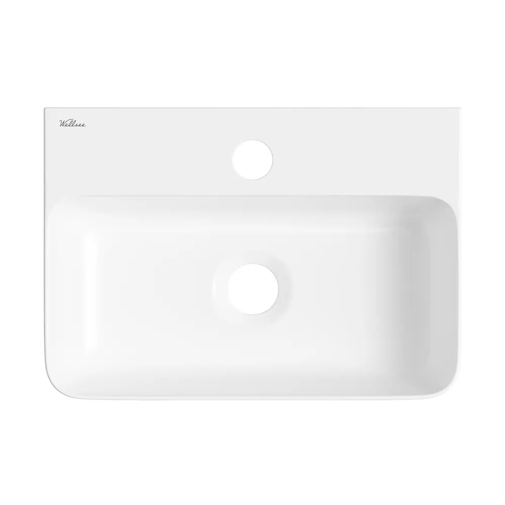 Фото 3 Раковина мини Wellsee WC Area 37см с донный клапаном 20213594R Фото 3 Раковина мини Wellsee WC Area 37см с донный клапаном 20213594R