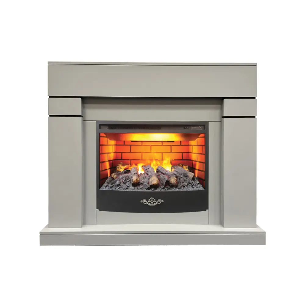 Фото Каминокомплект Realflame Lindelse 26 GR-P715 с очагом Fiji FT255 1700Вт серый Фото Каминокомплект Realflame Lindelse 26 GR-P715 с очагом Fiji FT255 1700Вт серый