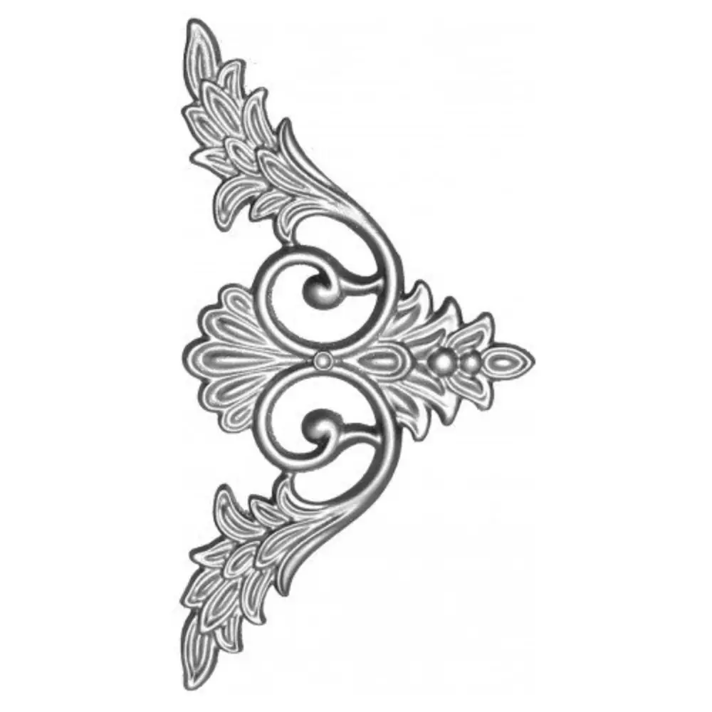 Фото Кованый элемент литая накладка (629) 22x22 см Фото Кованый элемент литая накладка (629) 22x22 см